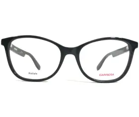 52-17-140 Carrera 762753561688 Eyeglasses Frames Ca 5501 29a Polished Black Cat Eye Full Rim