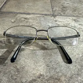 Carrera Ca7474t Safilo Ox93 Titanium Half Rim Eyeglasses Frames Only 53-19-145