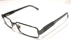 Ca7550 Carrera Black Metal Gray Rectangle Eyeglasses Frames 51-18 135