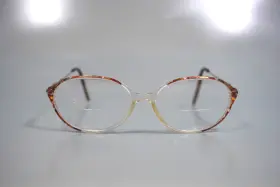 011916-rbm Catherine Deneuve Vintage Cd 104 Brn 80s Womens Eyeglass Frames Oversized