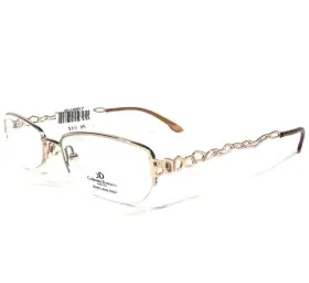 52-17-140 Catherine Deneuve Cd-246 Gld Eyeglasses Frames Gold Oval Half Rim