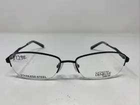 52-16-135 Catherine Deneuve Cd0402 002 Black Half Rim Eyeglasses Frame D644