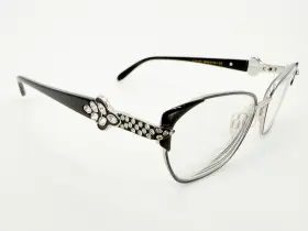 Caviar M5653 M 5653 Eyeglasses Frames C 82 Black Silver 53 16-135 Jewels L201