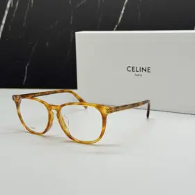 Cl50046f Celine New 053 Havana Round Unisex Eyeglasses