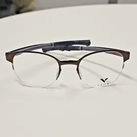 48-19-137 Ceo-v Cv617 Eyeglasses Dark Olive And Gray T4-13 Flex New Frames