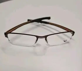 54-18-137 Ceo-v Cv618 Eyeglasses Copper - Brown T4-15 Half Rim Frames Flex New