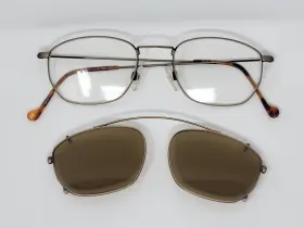 1881 Cerruti 1563 Eyeglasses With Clip On Sunglasses Frames - C 50 19 145 Italy