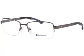 177643-1 Champion Cu-trey Co1 Eyeglasses Frame Mens Matte Gunmetal Semi Rim 56mm