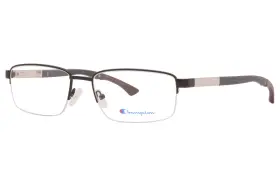 Champion 730638349331 Triad C01 Eyeglasses Mens Matte Black/silver Optical Frame 59mm