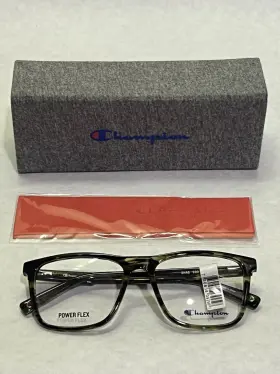 52-16-135 Champion Cusnag03 Snag C03 Power Flex Olive Horn Eyeglasses