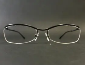 53-17-120 Chanel 2068-b C.101 Eyeglasses Frame Black Half Rim Crystal Semi 53-17-120 Chanel 2068-b C.101 Eyeglasses Frame Black Half Rim Crystal Semi