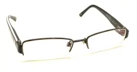 2142-t Chanel C.101 101 Black White Half Rim Metal Eyeglasses Frames 53-17 135 Italy