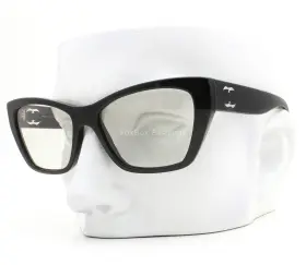 Ch3474s Chanel 3474sa Eyeglasses Blue Light Glasses 501/sg Polished Black With Case