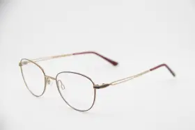 29826 Charmant New Ch Bu Burgundy Gold Titanium Eyeglasses Frames 51-18