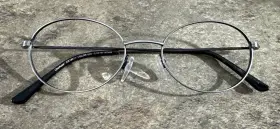 Ar18630 Charmant Color 505 Gray Round Metal Eyeglasses Frames 51-19-140-37mm G16