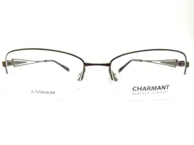 Ch10630 Charmant Brown 52 X 17 135 Mm Womens Titanium Eyeglass Frame