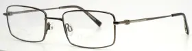 52-20-140 Charmant Ch10707 Gr Grey Mens Rectangle Full Rim Eyeglasses B 32
