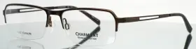 55-17-140 Charmant Ch10780 Br Brown Mens Rectangle Half Rim Eyeglasses B 33