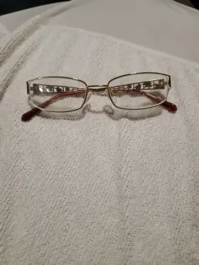 50-18-135 Charmant Ch10863 Ch110863 Gold Rectangular Titanium Eyeglasses