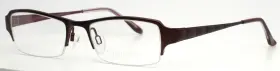 48-18-135 Charmant Ch10888 Wi Wine Womens Rectangle Half Rim Eyeglasses B 28