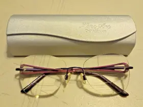 Ch10952 Charmant Eyeglasses Vo Violet Pure Titanium Rimless Frame 52 18 135