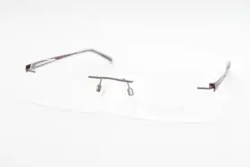 Ch10966 Charmant New B-titanium Dg Dark Grey Red Authentic Eyeglasses 53-19