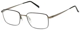 Ch29131 Charmant Bk Titanium Eyeglasses Mens Black Full Rim 54mm