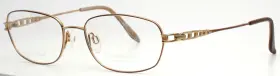 52-17-140 Charmant Ch8299 Br Brown Womens Oval Full Rim Eyeglasses B 35