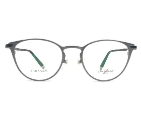 49-19-140 Charmant Zt19840n Eyeglasses Frames Gr Gray Black Round Full Rim