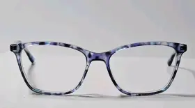 55-17-140 Chelsea Morgan 20212 Cm20212 Gr/bl Eyeglasses Frames Blue Tortoise No Lenses