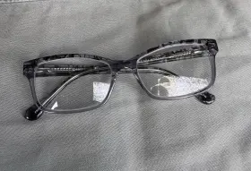 Chelsea Morgan 202238 Cm Gr/blk Eyeglasses Frames Only 52-16-140 Gray Tortoise