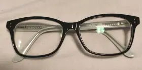 7007 Chelsea Morgan Cm Br 52 16 140 Eyeglasses Frames Only Brown And Sky Blue Euc