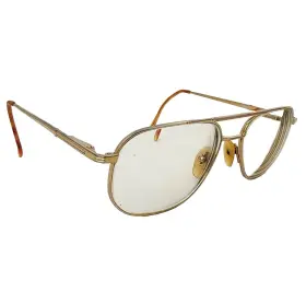 352-t Chesterfield Mens 352t 5wk 145 Gold Titanium Aviator Optical Eyeglass Frame Only