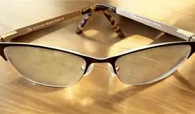 Chicsadiebrown56 Chic New Matte Brown Sadie Eyeglasses 56mm With Case For The Stylish Large Woman