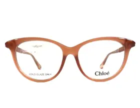 52-15-145 Chlo Ch0005oa Chloe Eyeglasses Frames 001 Transparent Pink Asian Fit