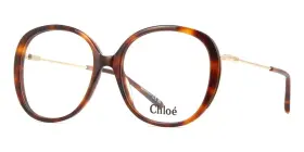 Ch0172o Chlo New Chloe Havana Round 002 Eyeglasses Women
