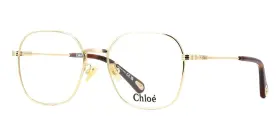 Ch0182ok Chlo New Chloe Gold Square 001 Eyeglasses Women