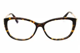 Vchc290s-0722 Chopard 190605270202 Eyeglass Women Dark Havana Frame Clear Lens 54-14-140 New