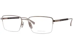 Chopard Vchd18m 0579 Eyeglasses Mens Silver Titanium Optical Frame 56mm