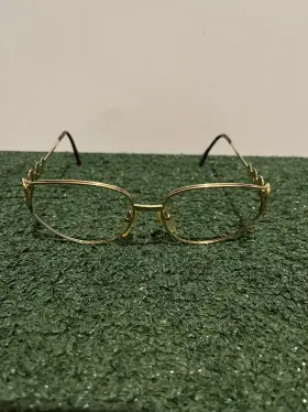 58-15-135 Christian Dior 2750 Cd 41 Gold Oval Eyeglasses Frames Only