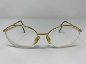 53-17-135 Christian Dior 2894 Austria 41 Yellow Gold Eyeglasses Frame Ho46