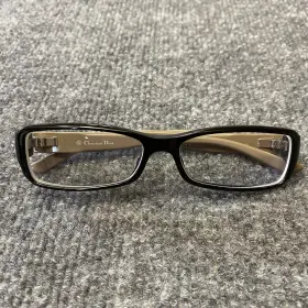 Cd1369 Christian Dior Eyeglasses Frames Only 56b 130 Black Purple Side Accent