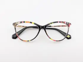 53-14-140 Christian Lacroix Cl1102 Eyeglasses Frames Only 090 Multicolor