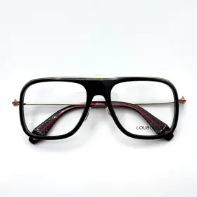 56-18-145 Christian Louboutin Lb5004 Eyeglasses Frames 01a Black Gold Navigator 56-18-145 Christian Louboutin Lb5004 Eyeglasses Frames 01a Black Gold Navigator
