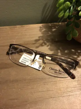 Christie Brinkley 751658968913 New C 312 Brn Brown Eyeglasses Glasses Frames 52 16 135 Nwt