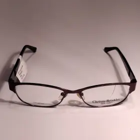 53-16-135 Christie Brinkley New York C308 Brn Eyeglass Frames Brown Metal Women