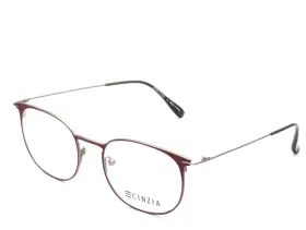 Cin-5114 Cinzia C3 Round Garnet/graphite Womens Eyeglasses 49mm
