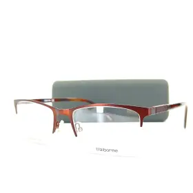 Cb252-yz4 Claiborne Eyeglasses Cb252 Yz4 Brown Half Rim Rectangle Mens 54 19 145 Mm