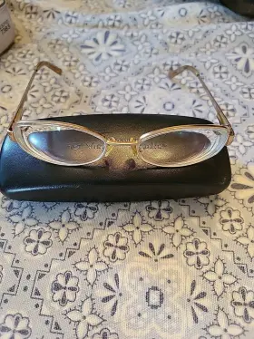 L.130 Clearvision Tf42 Cv-hillary Mink Gold Metal Mm Womens Eyeglass Frames 53 16