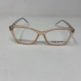 54-15-145 Cn B See Be Seen Ct84 98 Peach Clear Flex Hinge Eyeglasses
